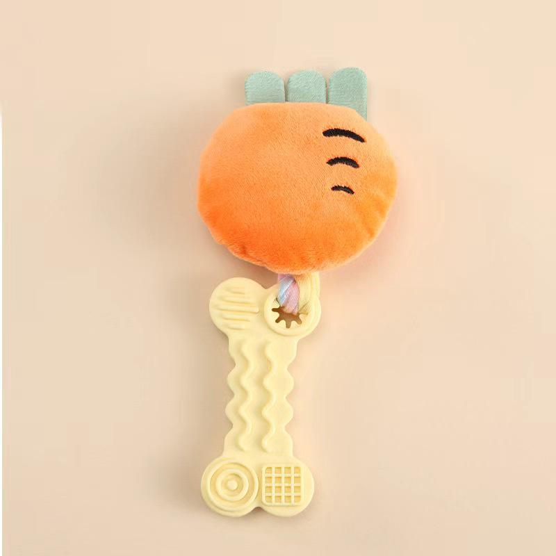 Plush Cat Chewing Teething Toy for Stress Relief and Entertainment