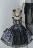 Gothic Lolita JSK Jumper Skirt with Ribbon and Sickly Gothic Mori Idol Size M [XHSUKADO] Lace, Lace-Up, Women's Dress, Cute, Ruffled, Style, Girl,