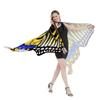Womens Butterfly Cape Wing Fancy Dress for Party Cosplays Butterfly Wing Costume, Rainbow Butterfly Shawl Wing Cloak
