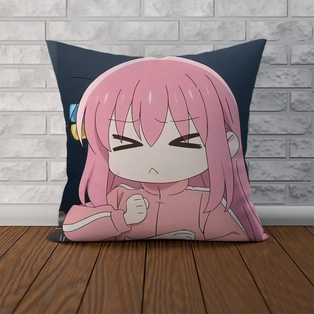 Bocchi The Rock Kissenbezug Für Auto Sofa Dekorativ Zuhause Zweiseitiger Druck Plüsch Quadratisch Wurf Kissen Kissenbezug