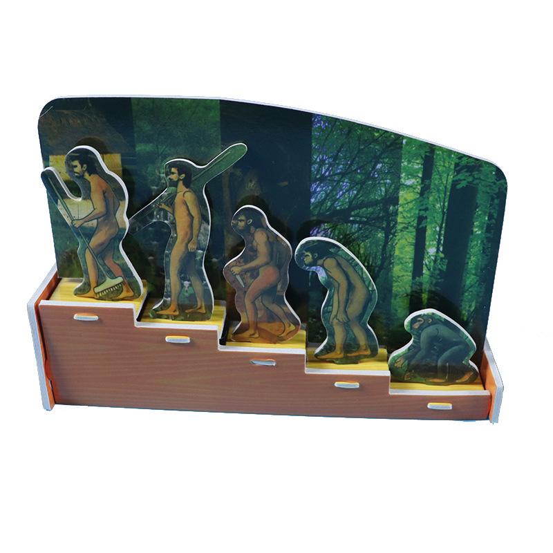 DIY Children s Educational Toy: Human Evolution Puzzle 21 x 14 cm