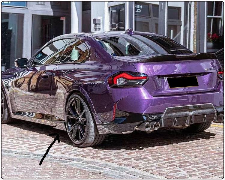 2021+ BMW 2 Series G42 MP Style Carbon Fiber Side Skirts & Diffuser