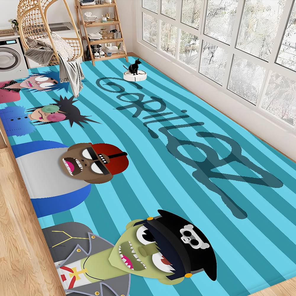 Music Cool Band G-gorillaz Door Mat Washable Non-Slip Living Room Sofa Chairs Area Mat Kitchen Doormat Area Rug