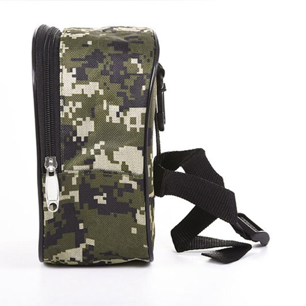 Outdoor Portable Oxford Fabric Fishing Baits Fish Lures Tool Storage Bag(Camouflage Color)