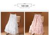 Women's Plus Size Ethnic Embroidered Floral Mesh A-Line Skirt
