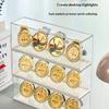 1 Set Porta Medaglie d'Oro Rettangolare in Plastica Scatola Porta Medaglie Maratona da Tavolo Impilabile Organizer per Monete Souvenir