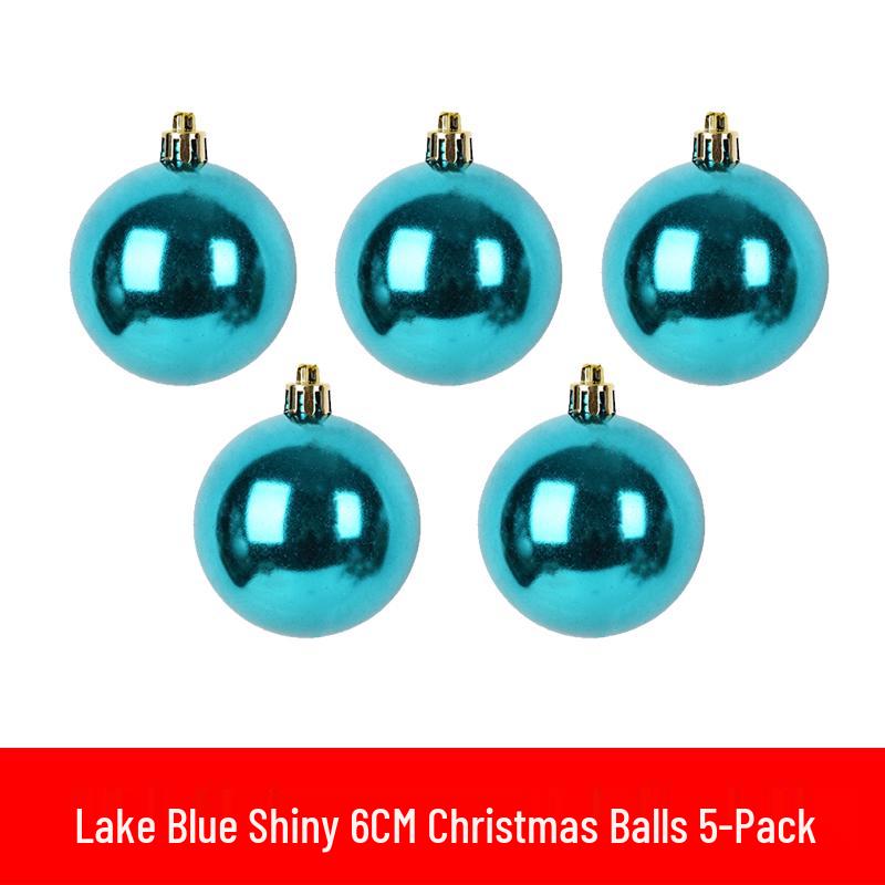 6-30cm Christmas Ornaments: Shiny, Matte & Glitter Balls In Gold, Silver, Red & Green - Plastic Tree Decorations