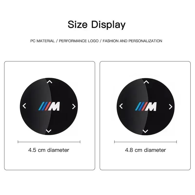-Auto Innenraum Multimedia Drehknopf Emblem Aufkleber Decal Zubehör für BMW M X1 X3 X5 X7 M3 M4 M5 G30 G20 G32 G11 G12 F40 F30 F20 F1