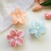 Hair Claw Flower Shape Stable Grip Glossy Shark Hair Clip Half-Tied Hair Ponytail Updo Hair Claw Hair Accessories
