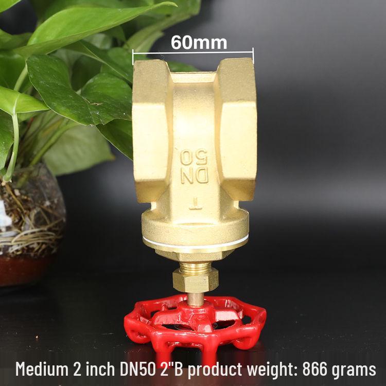 Brass Gate Valve for Water Meters with Thickened Silk Thread and PPR2 Double Hot Melt (4-6 Points)