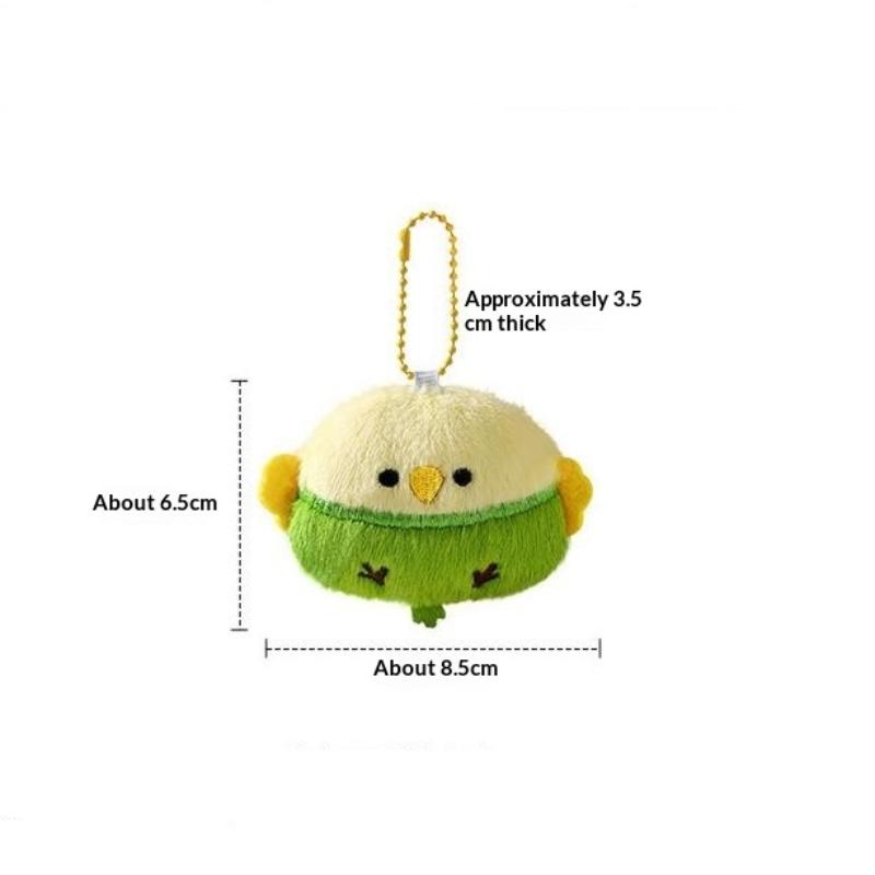 Cute Cartoon Plush Bird Keychain Creative Fashion Parrot Seagull Pendant Backpack Decoration Pendant Accessories Gift