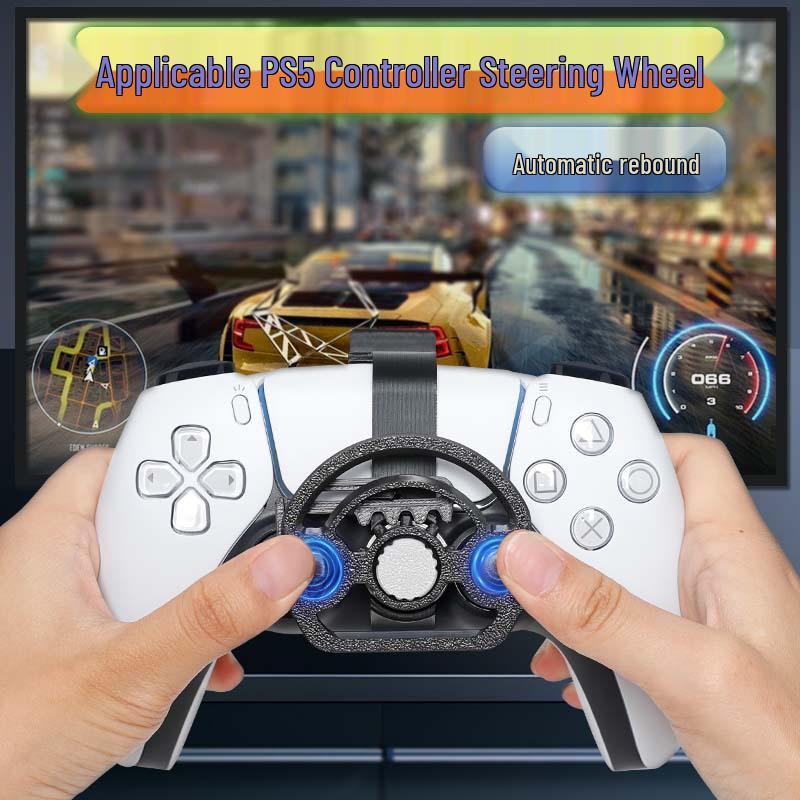 PS5 Slim Controller Mini Racing Steering Wheel for Joysticks.