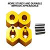 RCGOFOLLOW 4pcs Aluminum Alloy Strong Wheel Hex Mount For 1/16 Adapter HQ 731 732 733 734 RC Car Part RC Car Accessories