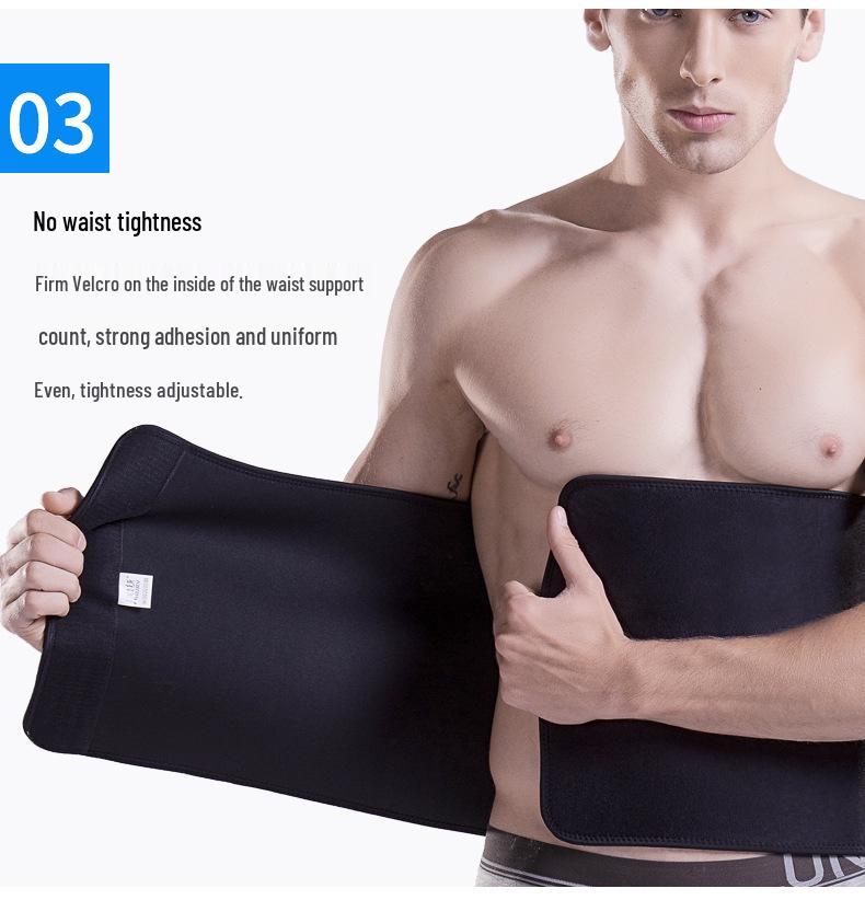 Unisex Waist Trainer: Fitness Support Belt for Tummy Control, Sweat-Inducing, Back Pain Relief, and Lumbar Support.