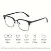 4PCS Men's and Women's Light-Sensitive Color-Changing Blue-Light Filtering Glasses