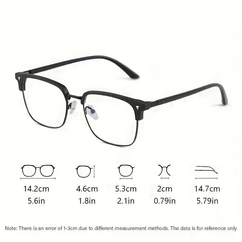 4PCS Men's and Women's Light-Sensitive Color-Changing Blue-Light Filtering Glasses