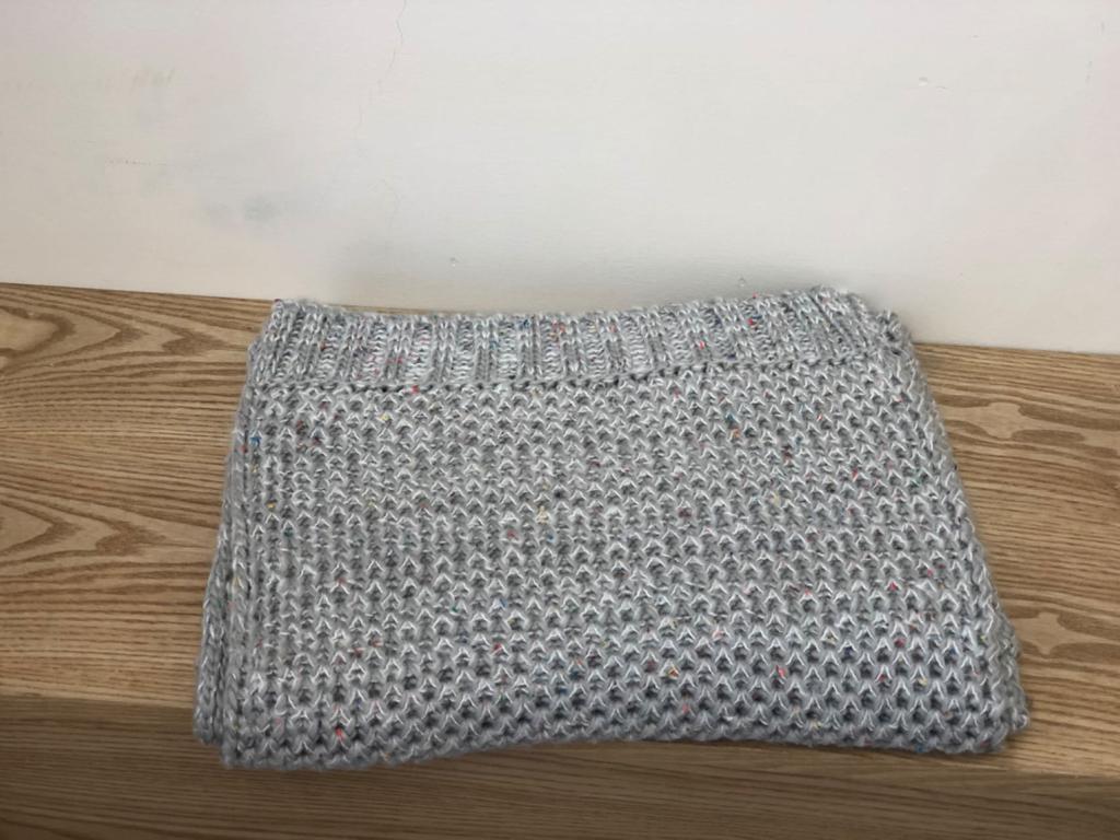 Scarf women's winter new versatile warm wool scarf men's and women's knitted thickened scarf