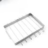 Outdoor Stainless Steel Foldable Grill Rack Portable and Simple BBQ Grill Rack BBQ Picnic Grill Rack Comes with Barbecue Skewers