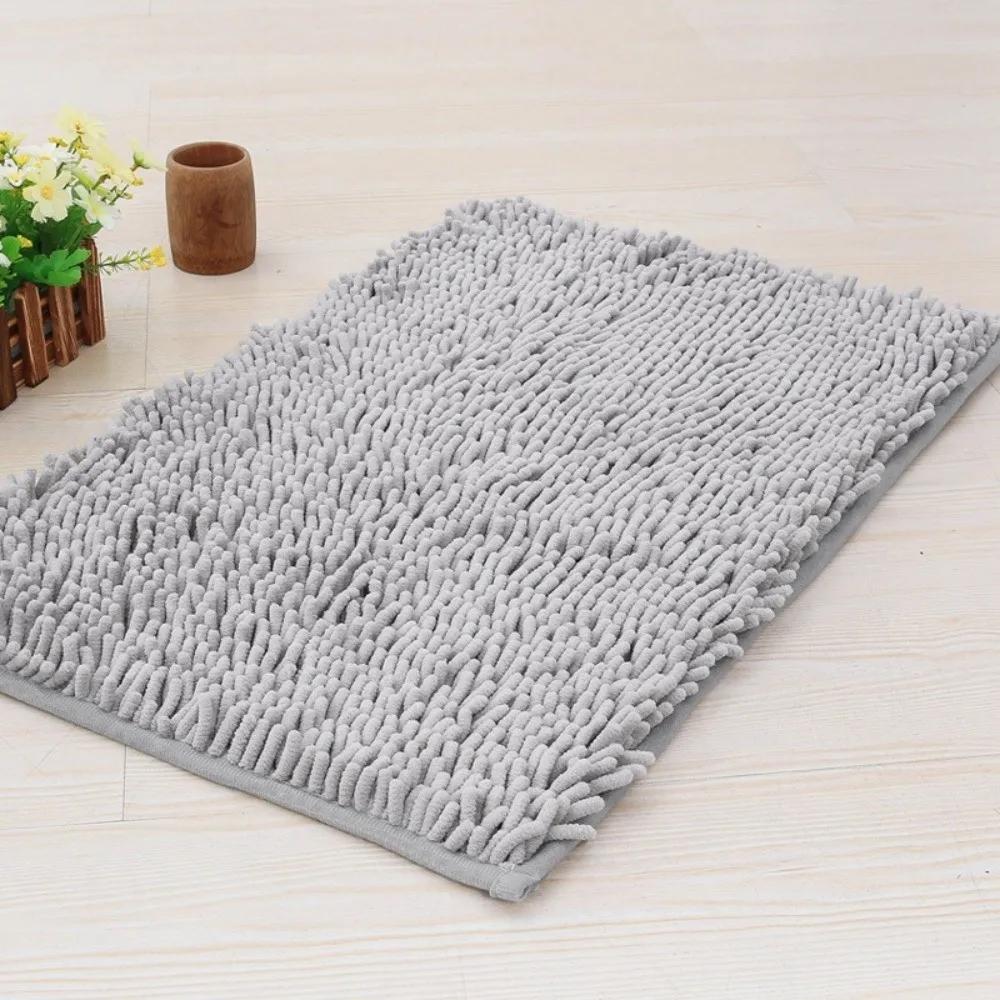 Neue 40*60cm Badematte Schimmelresistent Chenille Super Saugfähig Badematte Extra Weich Maschinenwaschbar Badezimmerteppich