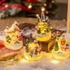 Christmas Led Light Ornaments Santa Castle Snow House Luminous Crafts 2026  Year Kid Gift Xmas Party Home Decor