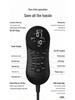 Lumbar Support Heated Waist Massager Pillow with Multi-Function Massage and Charging Capability