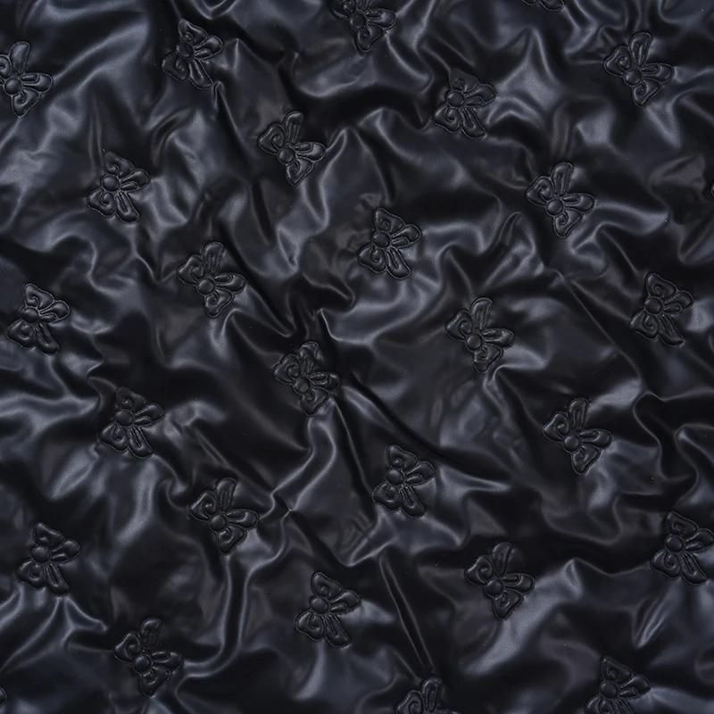 100x137cm Matte Down Jacket Waterproof Fabric Embossed PU Fabric for Luggage Apparel Sewing Fabric Cloth for Diy Material