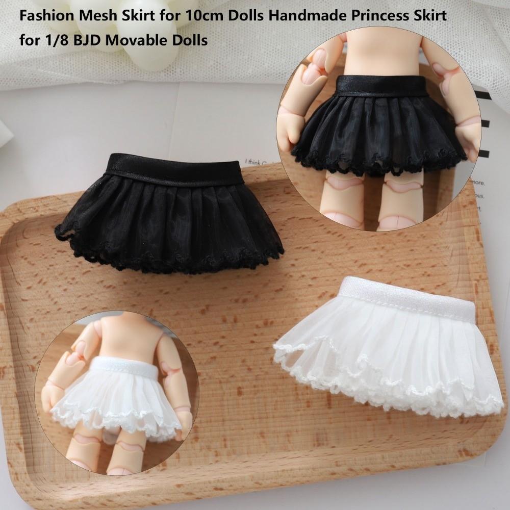Handmade Dolll Princess Skirt Dolls Clothes Accessories for 10cm Dolls /for 1/8 BJD Dolls