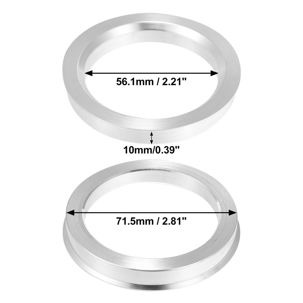 uxcell Hub Ring, 2.8 inches (71.5 mm), 2.2 inches (56.1 mm), Wheel Hub Centric