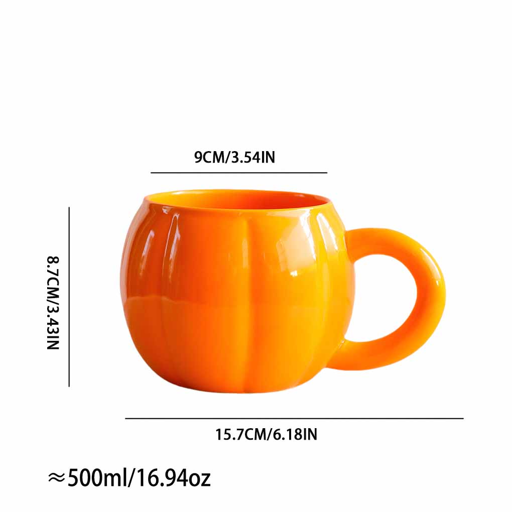 Pumpkin Mug, Pumpkin Pumpkin Coffee Large Capacity, Smooth Surface, Clean, Suitable Gifts, Christmas Gifts, Gifts