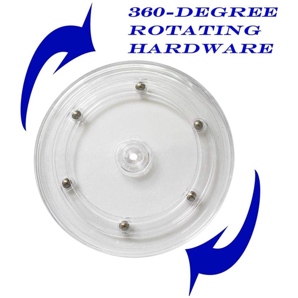 Transparent Rotating Display Stand Round 360-Degree Rotary Table Acrylic Turntable  Furniture