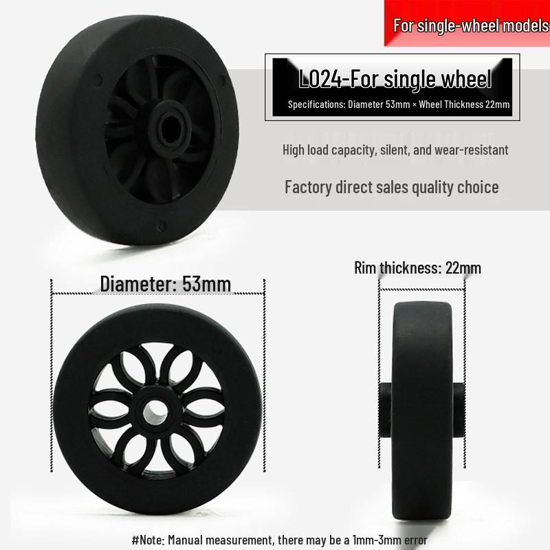 Universal Wheel Replacement for Luggage Suitcase: Leather Caster Rubber Roller Rim Repair Accessories
