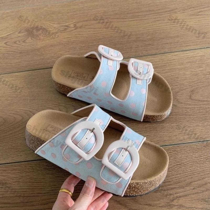 Mode Damen Hausschuhe 2025 Neu Sommer Vintage Höhe Erhöhung Outdoor Sandalen Bequem Rutschfest Mode Schnallenriemen Lässige Ballerinas