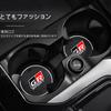 GR Toyota Exclusive Non-Slip Coaster Drink Mat Interior Rubber Mat Dustproof Anti-Slip Stylish (GR) [Used]