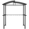 VidaXL Pavillon Grill mit Seitenablagen Anthrazit 210x114x230cm Stahl 360139
