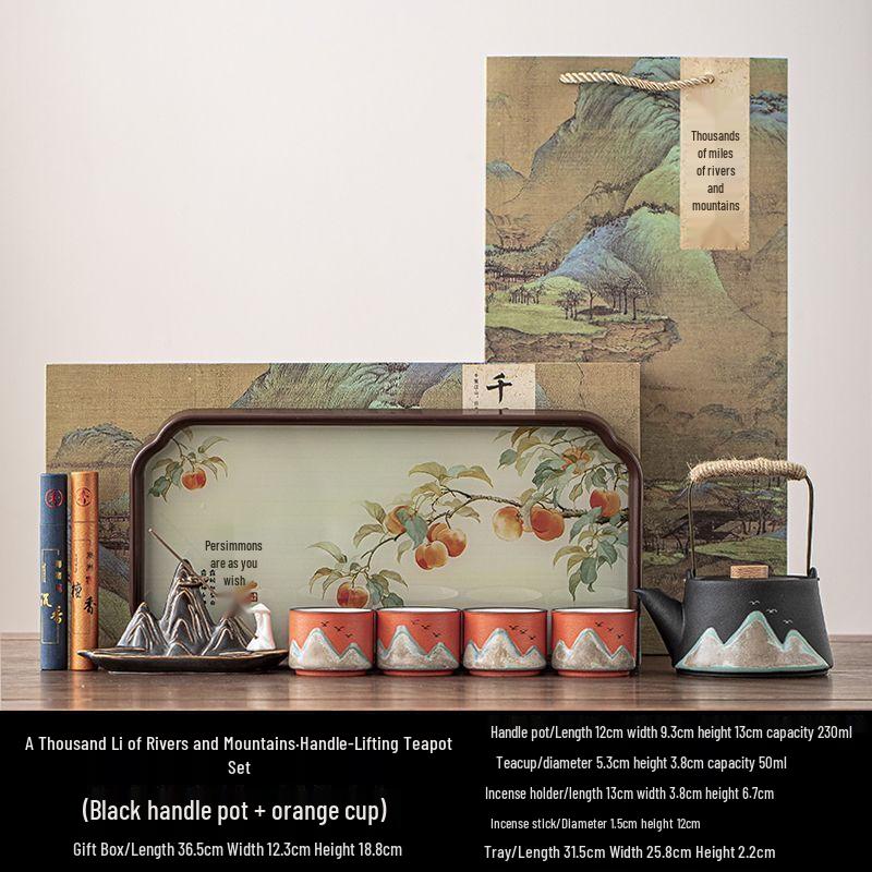 Qianli Jiangshan Ceramic Tea Set