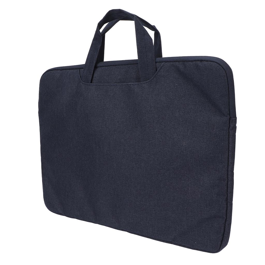 Laptop Case Plush Lining Shock Absorption Crush Resistance Three Layers Water Resistant Laptop SleeveNavy Blue 15.6in