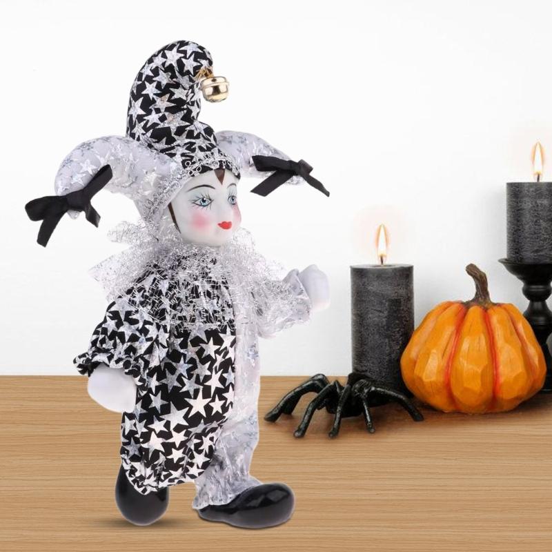Ceramic Weeping Angel Clown Doll Figurine Unique Handcrafts Art Piece For Emotional Connection Shelf Table Display