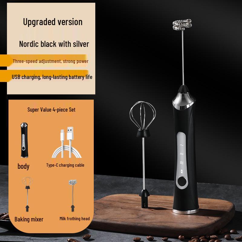 Electric Handheld Milk Frother & Mixer