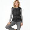 Autumn and winter women's round neck down liner vest V-neck light down jacket thermal jacket vest