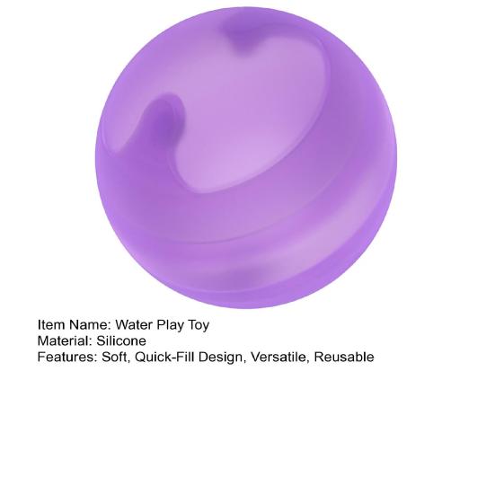 Refillable Water Balloons Quick Fill Soft Silicone Water Play Toy Summer Beach Pool Party Game for Kids Adults