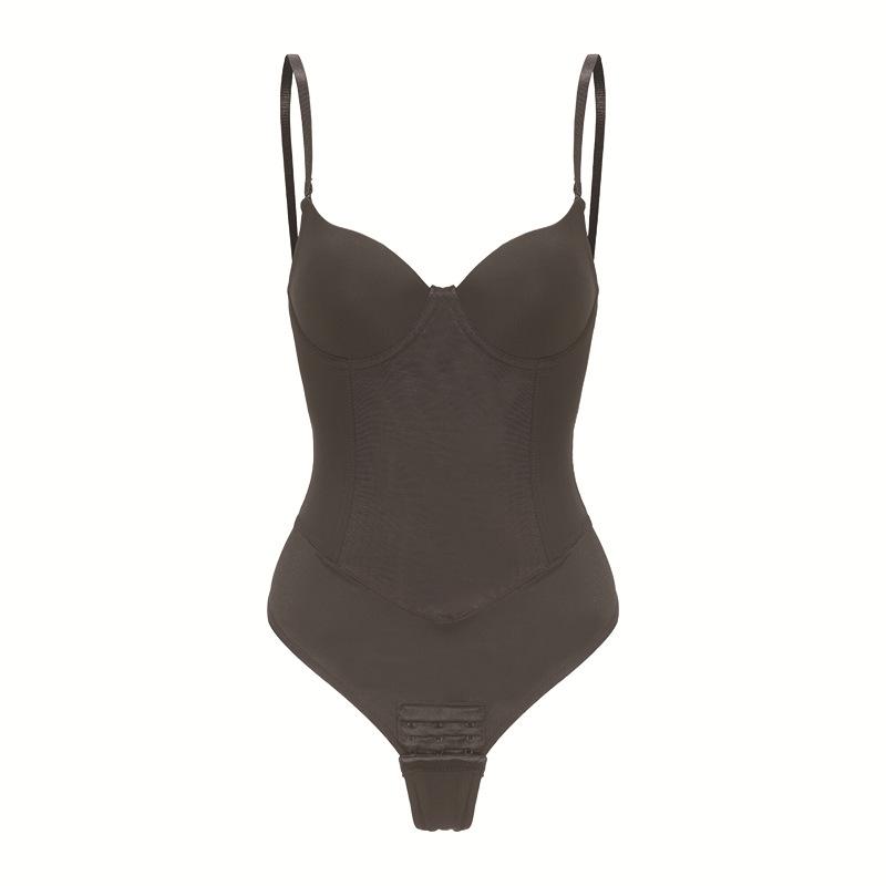Women Corset Shapewear Bodysuit With Underwire Steel Bones Tummy Control Butt Lifting