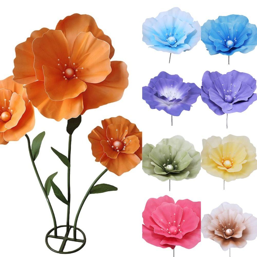 40cm Wedding Road Flower Giant Photography Props NEW Simulation Corn Poppy  Wall