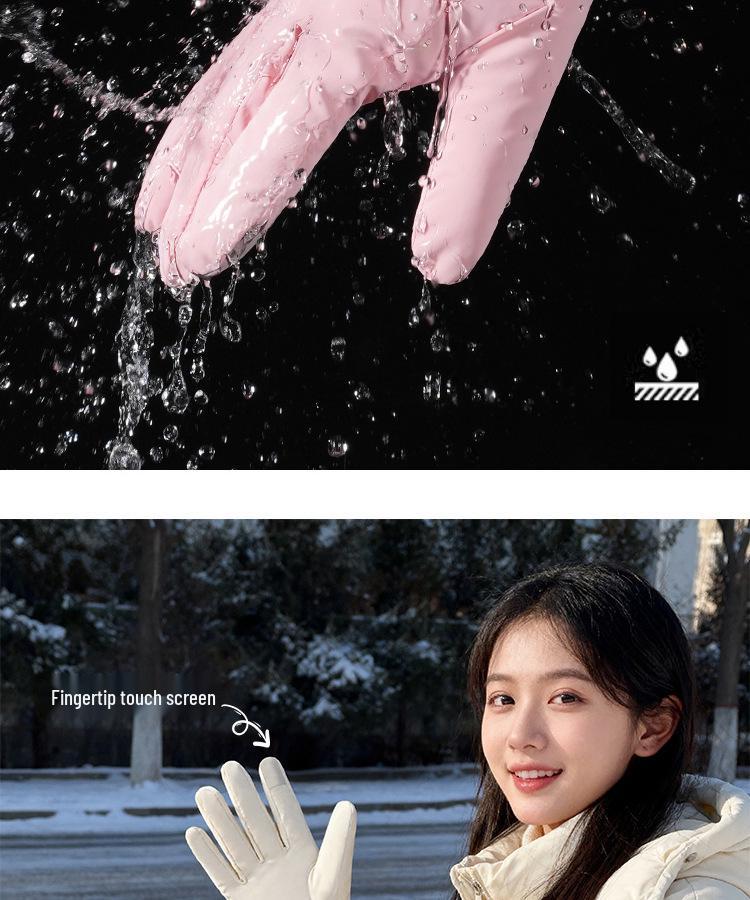 Damen 2025 Winter Warme Verdickte Fleecegefütterte Touchscreen-Handschuhe - Winddicht, Kältefest, Wasserdicht zum Reiten