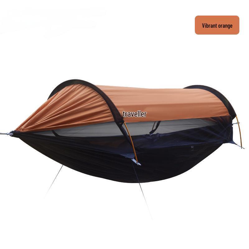 Traveler Anti-Tip Outdoor Hammock with Detachable Mosquito Net