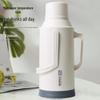 Insulated Large-Capacity Hot Water Bottle/Thermos Flask for Students & Dorms with Old-Fashioned Plastic Shell