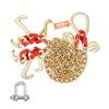 G80 V Bridle Chain, 5/16" X 3' Towing Chain Bridle with R Hooks, T Hooks, J Hooks and Grab Hooks