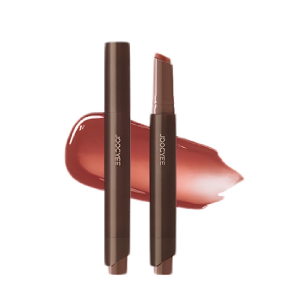 Joocyee Lip Gloss with Mirror-like Finish, Dewy Gloss, Moisturizing, Plump Lips, Whitening Effect, Lipstick, Energetic Look, Healthy Color,