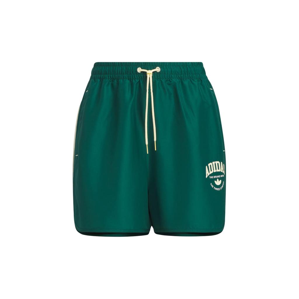 Adidas Originals Logo Twist Light Woven Shorts Women Shorts Forest-Green IW6293