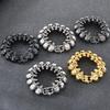 Herren Gothic Totenkopf Armband Vintage Hip Hop Edelstahl Gliederkette Armband für Männer Vakuumbeschichteter Punk Rock Schmuck