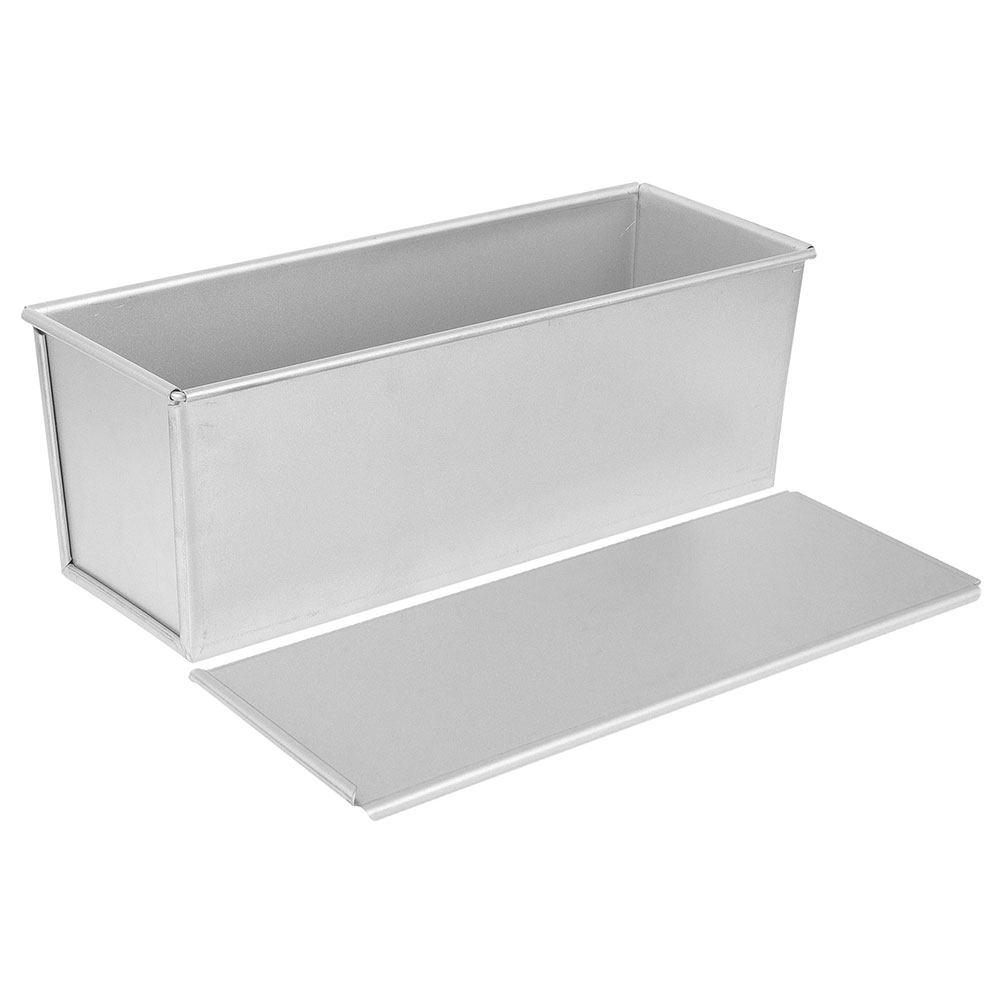 Fast-Heating Aluminum Loaf Pan with Slide Lid Non-Stick Toast Mold for Uniform Baking Bread Loaf Pan Kitchen Bakery Tool